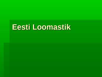 Eesti loomastik