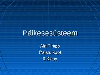 Päikesesüsteem