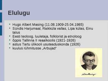 Uku Masingu luule #2