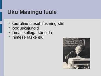 Uku Masingu luule #5