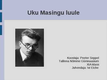 Uku Masingu luule