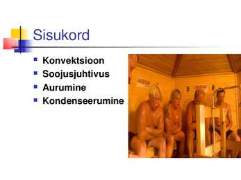 Soojusnähtused saunas #2