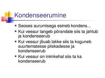 Soojusnähtused saunas #8