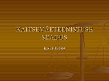 Kaitseväe teenistuse seadus