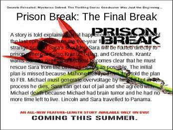 Prison Break sisututvustus #8