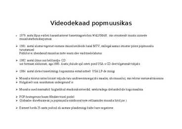 Videodekaad muusikas