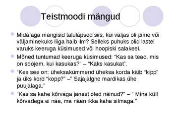 Kuidas vanasti mängiti #7