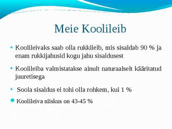 Leivatooted-presentatsioon #5