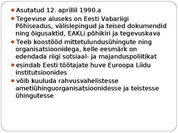 Eesti Ametiühingute Keskliit #4