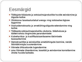 Eesti Ametiühingute Keskliit #5