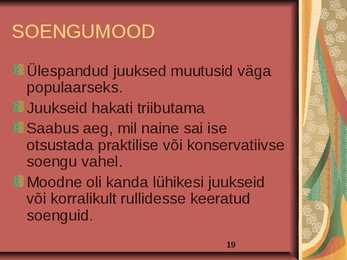 Soengute ja riietumise kultuur 1910-1970 #19