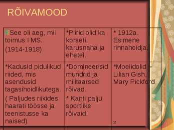 Soengute ja riietumise kultuur 1910-1970 #3