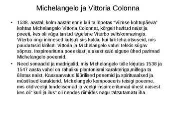 Michelangelo esitlus #30