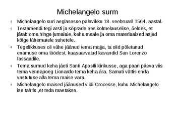 Michelangelo esitlus #44
