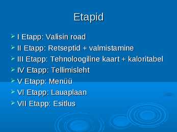 Kokkade lõputöö arvutiõpetuses #2
