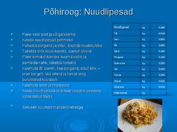 Kokkade lõputöö arvutiõpetuses #5