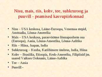 Põllumajandus-kalandus ja toituainetööstus #8