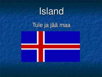 Island-tuule ja jää maa