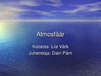 Atmosfäär