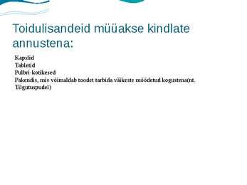 Toidulisandid #5