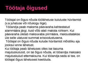 Töölähetus #3