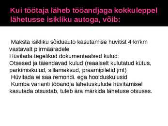 Töölähetus #8