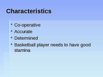 Basketball presentation #6