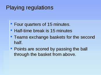 Basketball presentation #7