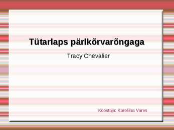 Tütarlaps pärlkõrvarõngaga