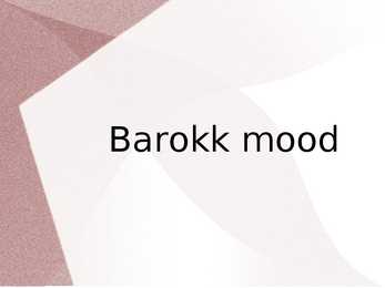 Barokk mood