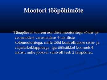 4-taktilise sisepõlemismootor #2