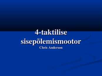 4-taktilise sisepõlemismootor