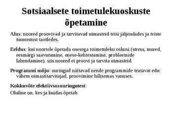 Riskikäitumine Eesti noorte hulgas #13