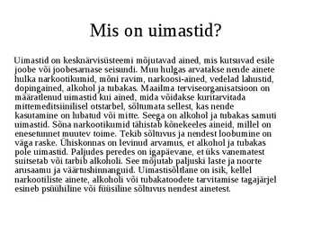 Riskikäitumine Eesti noorte hulgas #5