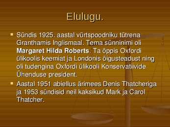 Margaret Thatcher #2