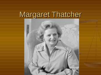 Margaret Thatcher