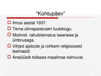 Heiti Talvik eluloo esitlus #8