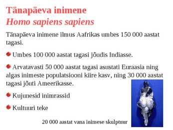 Inimese evolutsioon #15