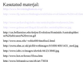 Inimese evolutsioon #18