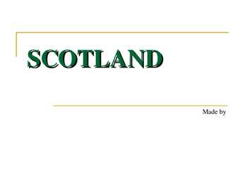 Scotland powerpoint presentation