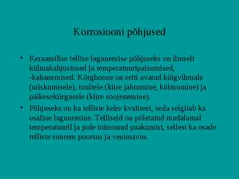 Korrosioonikaitse kodutöö #4