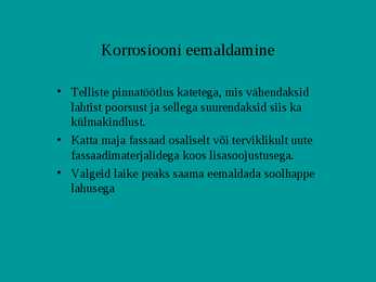 Korrosioonikaitse kodutöö #6