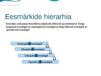 Eesmärgid #6