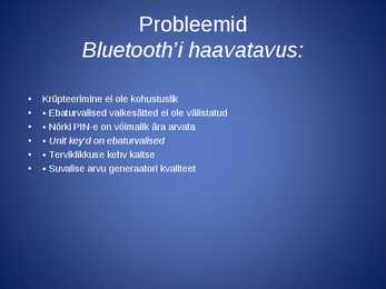 Bluetooth #3