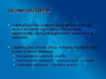 GIS teemakaardid #2