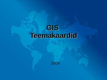 GIS teemakaardid