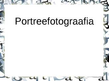 Portreefotograafia