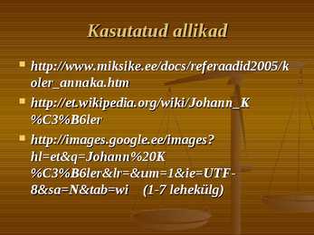Johann Köler esitlus #20