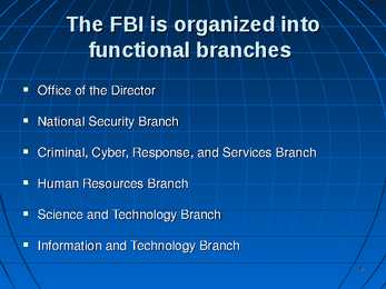 PP esitlus FBI #9