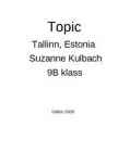 Estonia Topic #3